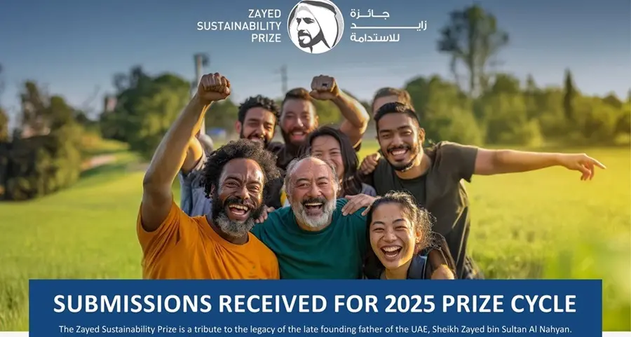 جائزة زايد للاستدامة توسع انتشارها العالمي وتستقبل أكثر من 5,900 طلب مشاركة