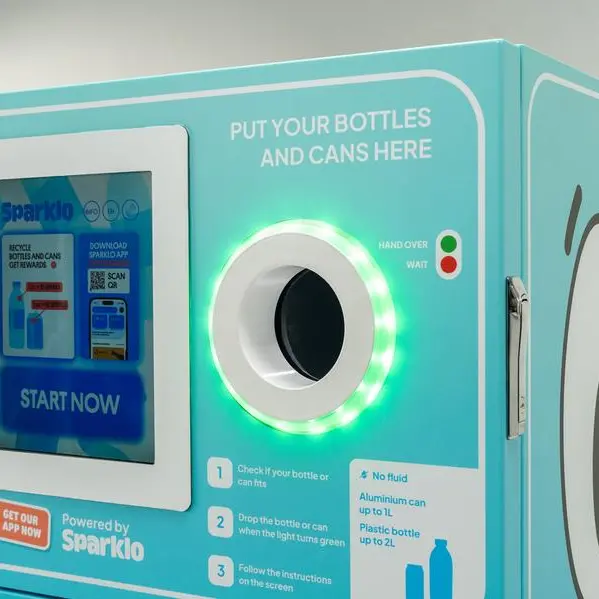 تخلق شركة Sparklo مستقبلًا صديقًا للبيئة في منطقة الشرق الأوسط وشمال أفريقيا من خلال أول 100 آلة إعادة تدوير تعمل بالذكاء الاصطناعي