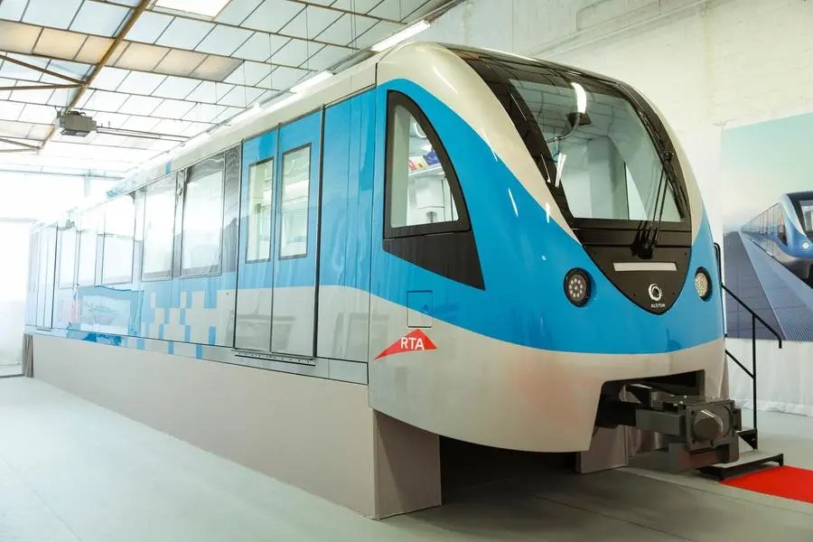 Mock-up design of Alstom's trains for Dubai’s Route 2020 project.
