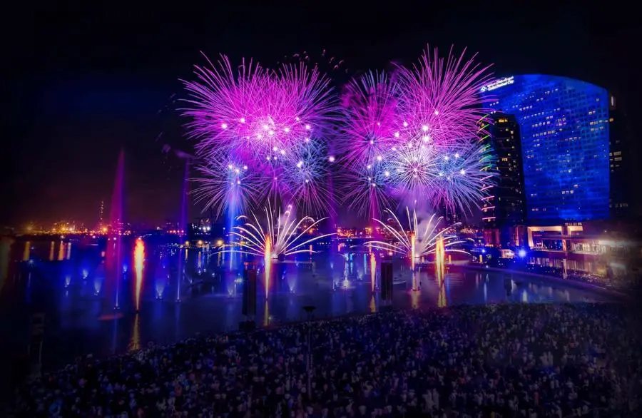 Eid fireworks at Dubai Festival City Mall. Image Courtesy: Al Futtaim malls