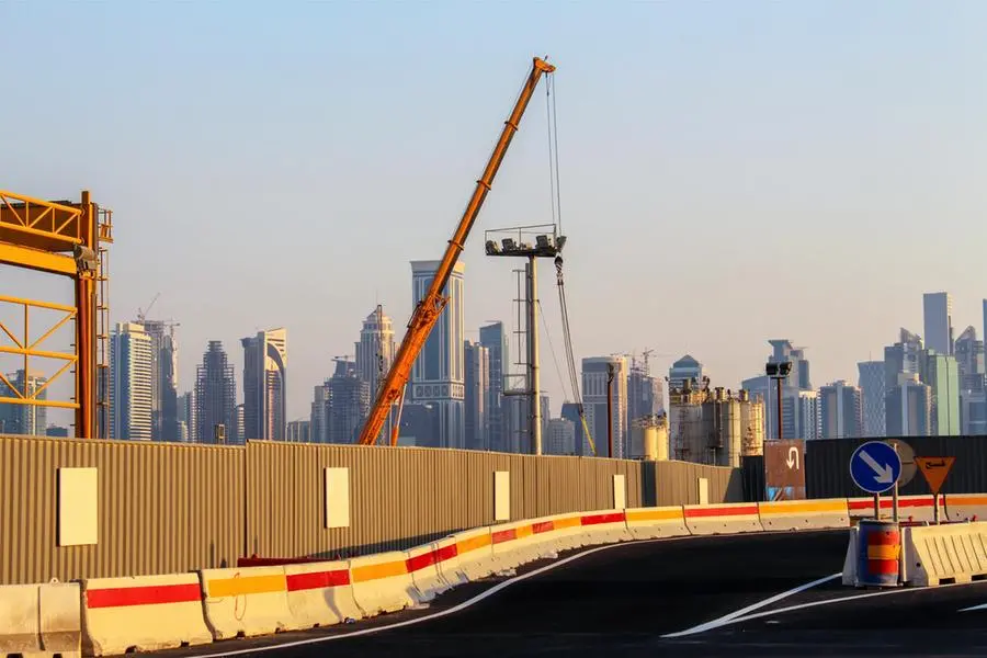 Doha, Qatar - August 2015. I, Ashiq Khan took this photo: View of Doha Skyline with some road construction during day time. Getty Images Image used for illustrative purpose. Image used for illustrative purpose.