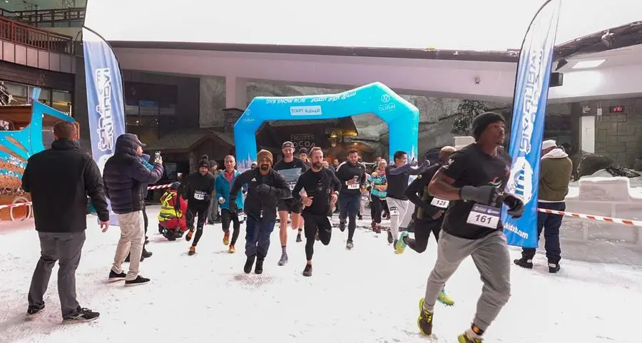 Dubai snow run: Participants don caps and gloves at winter wonderland in desert