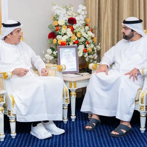 H.H. Crown Prince of Fujairah meets H.E. Zaki Anwar Nusseibeh