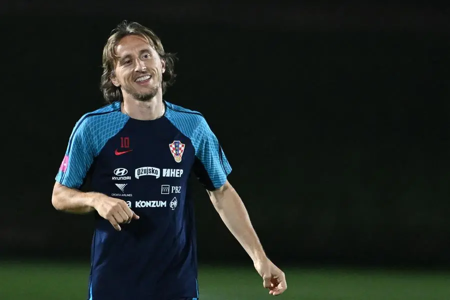 Detail View of the shirt of Luka Modric of Croatia during the 2018