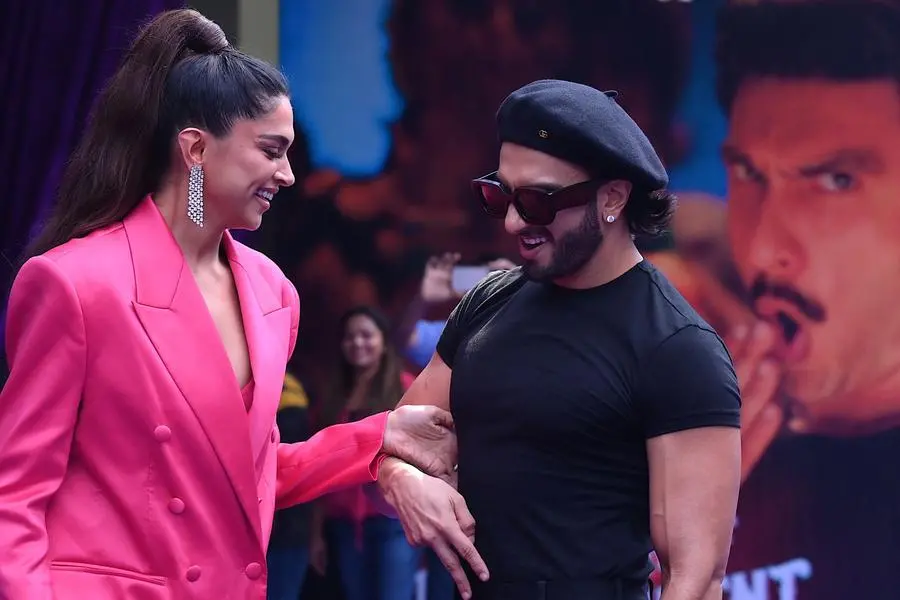 Deepika Padukone And Ranveer Singh At The Song Launch Of Bajirao