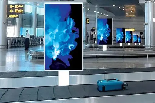 The screens will offer a potential viewer dwell time of 15-30 seconds for each advertisement. Image Courtesy: Sharjah Airports