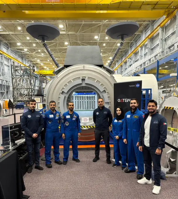 The UAE has commenced work on the Gateway Lunar Space Station project. Images courtesy of Mohammed bin Rashid Space Centre on X.