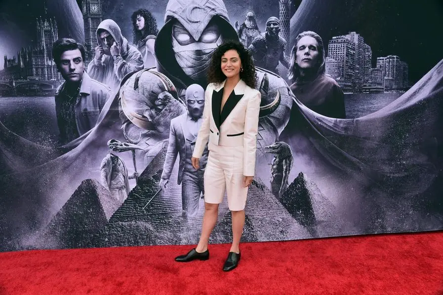 LOS ANGELES, CALIFORNIA - JUNE 04: May Calamawy attends the Moon Knight FYC Event at El Capitan Theatre in Hollywood, California on June 04, 2022. (Photo by Alberto E. Rodriguez/Getty Images for Disney)