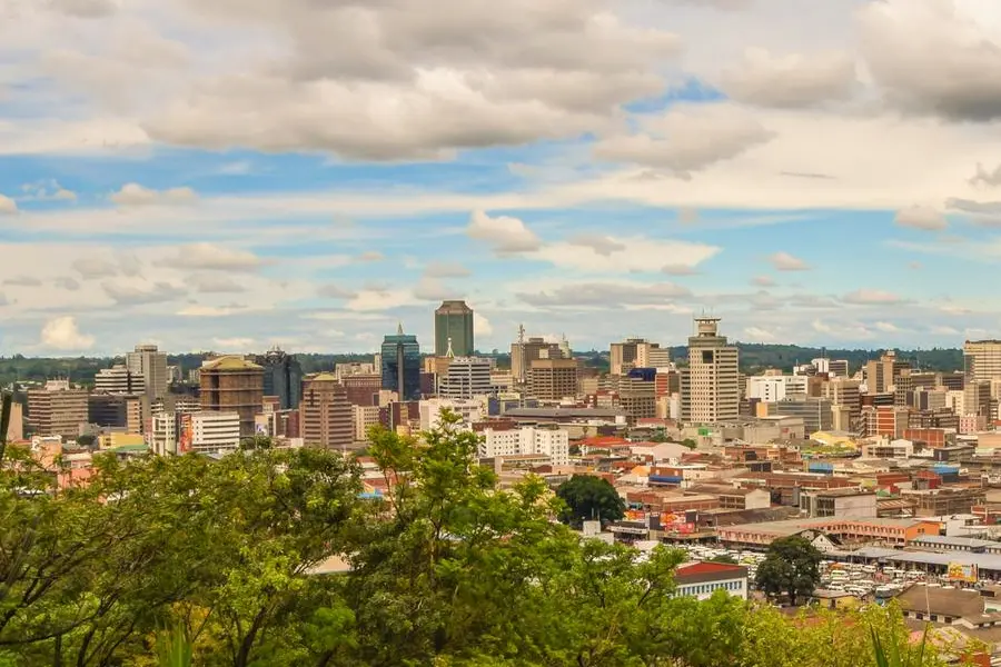 Aerial daytime panorama of Harare city centre, Zimbabwe. Getty Images Image used for illustrative purpose.