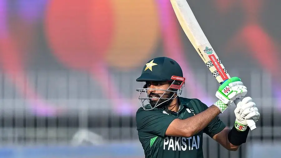 Pakistani cricketers react after Australia lift the World Cup beating India
