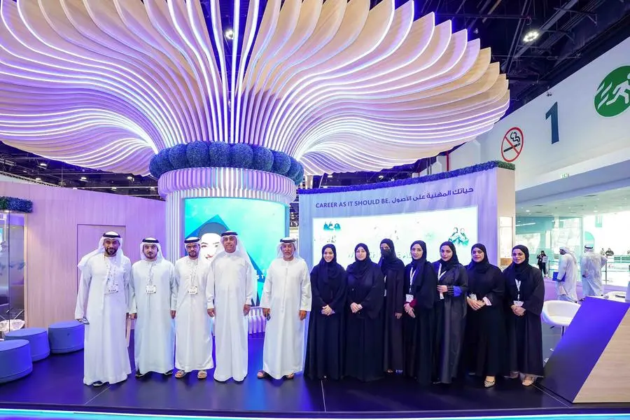 ADIB team at Tawdheef, UAE\\'s leading event for employment for Emirati professionals. Image Courtesy: ADIB