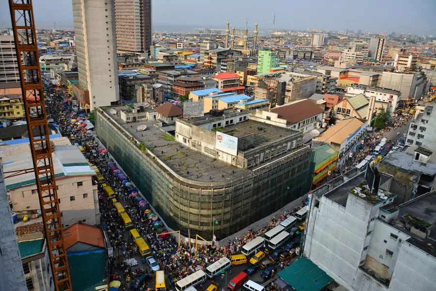 Landscape of broad street in Lagos. Getty Images image used for illustrative purpose. , Getty Images