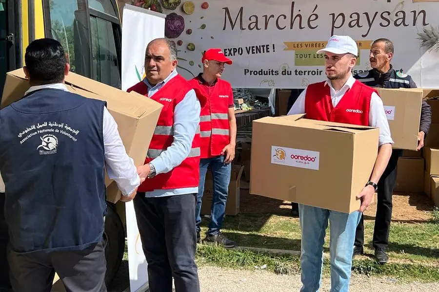 Ooredoo Algeria and the Nationla Association of Volunteer work. Image Courtesy: Ooredoo