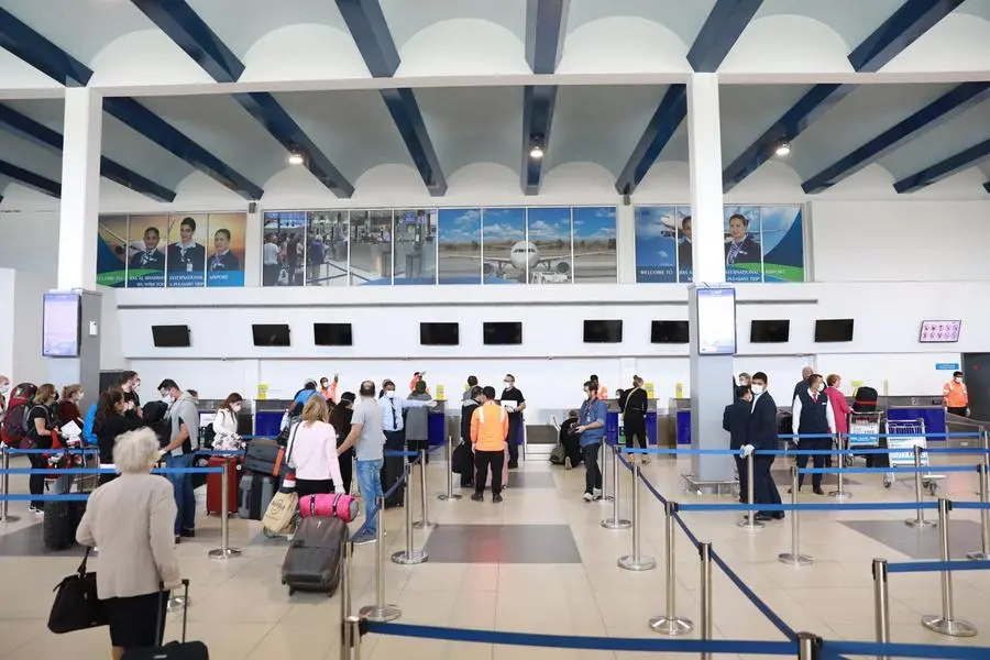 Passengers depart from Ras Al Khaimah International Airport. WAM news agency