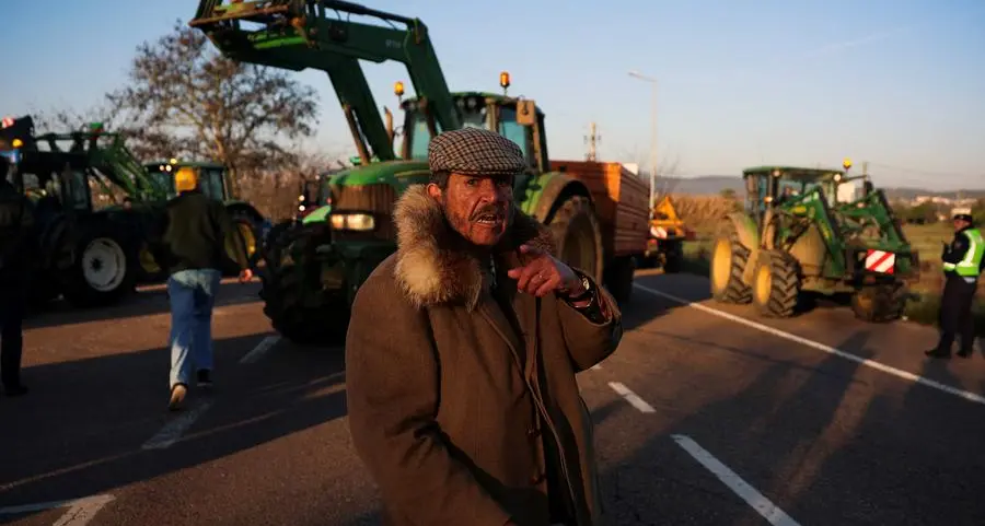 Spanish farmers blockade roads, joining EU peers' protests
