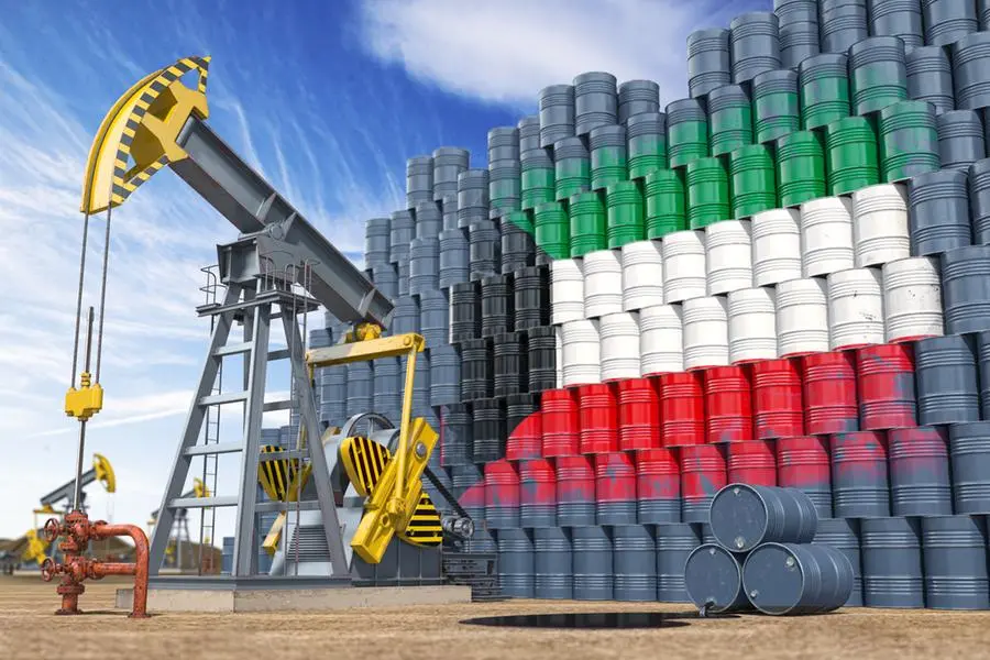 Oil production and extraction in Kuwait. Oil pump jack and oil barrels with Kuwait flag. 3d illustration. Image Courtesy: Getty Images image for illustrative purpose , Getty Images/iStockphoto
