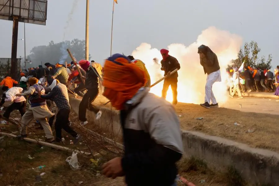 With spears and shields, India's Nihang Sikh warriors join farmers' protest