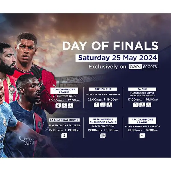 ‘Day of Finals’: BeIN SPORTS to broadcast Five Cup Finals in 24 hours as subscribers set for unforgettable sporting Saturday