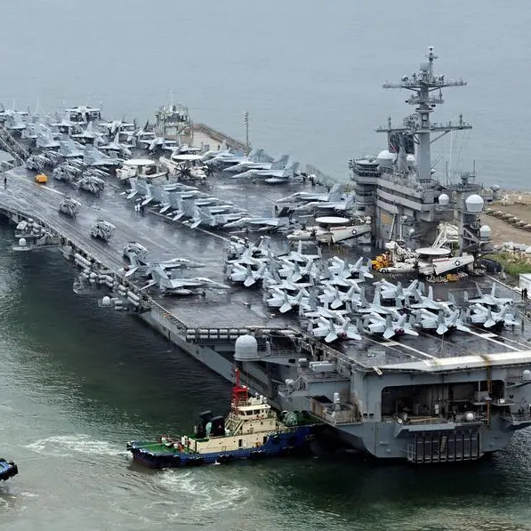 US aircraft carrier arrives in S. Korea for joint drills