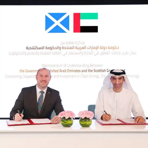 UAE, Scotland sign MoU to promote bilateral trade