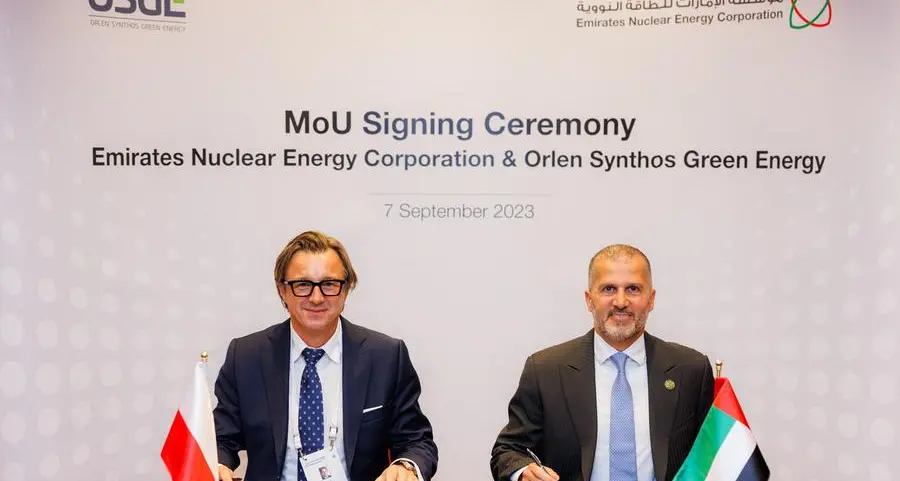 ENEC signs MoU with ORLEN Synthos Green Energy to advance Small Modular Reactors