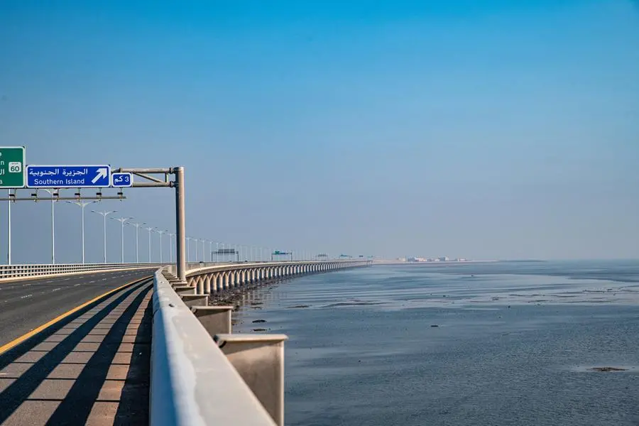Beam Bridge of Sheikh Jaber Al-Ahmad Al-Sabah Causeway, Kuwait , Getty Images