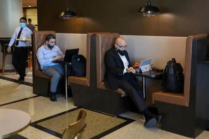 Employees work at their company\\'s headquarters in Riyadh, Saudi Arabia February 16, 2021. Ahmed Yosri, Reuters Image used for illustrative purpose. , Reuters Images