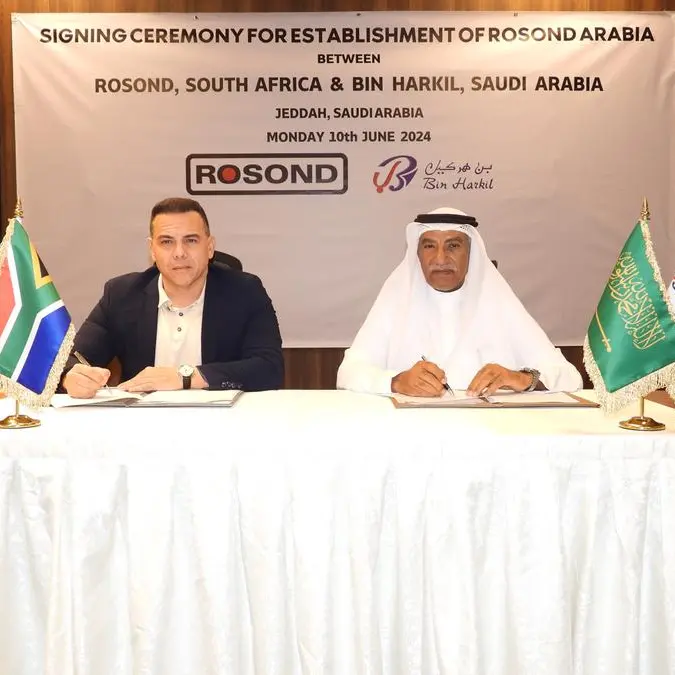 Rosond South Africa and Bin Harkil Saudi Arabia announce the establishment of Rosond Arabia