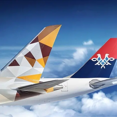 الاتحاد للطيران والخطوط الجوية الصربية في اتفاقية مشاركة بالرمز