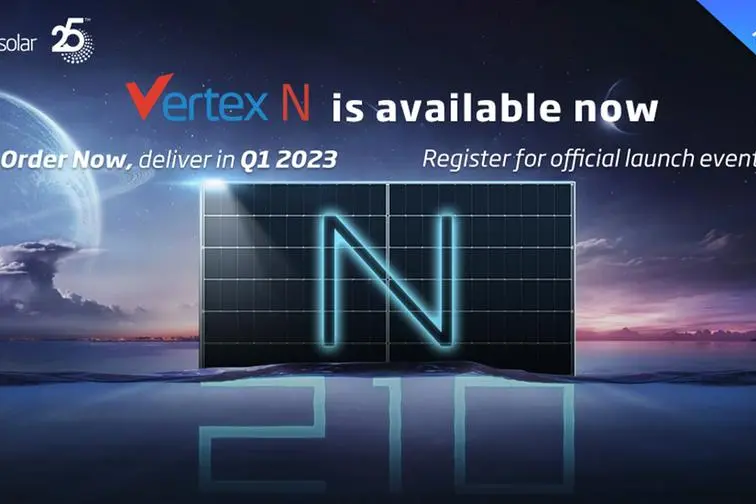Vertex N 595W modules. Image Courtesy: Trina Solar