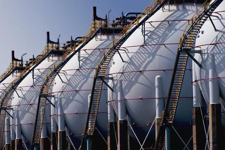 Image used for illustrative purpose.Containers of Liquefied Petroleum Gas (LPG) at the Port of Sohar, Oman. Early morning sun casts shadows.Getty Images , Getty Images