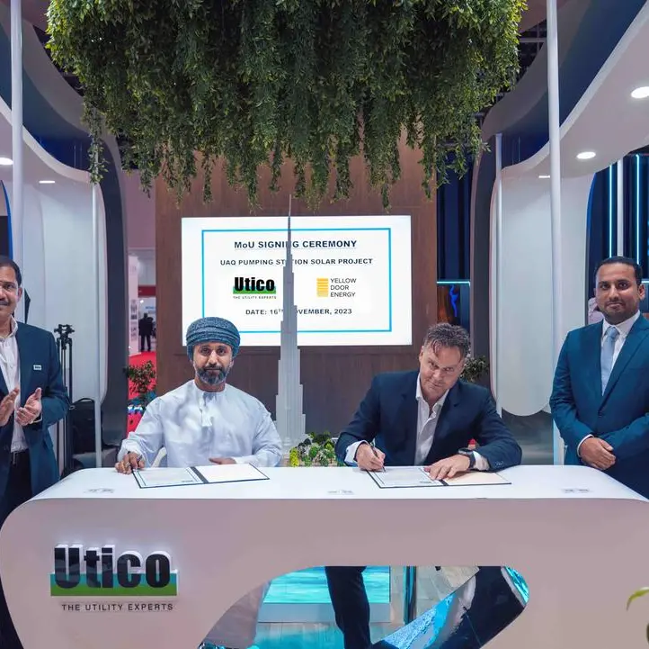 UAE utility company Utico partners with Yellow Door Energy to build solar plant in Umm Al Quwain