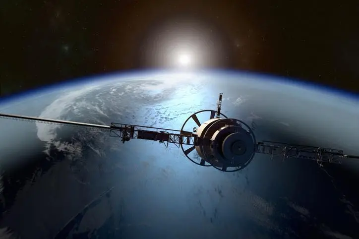 Image used for illustrative purpose. Aerial View Of Satellite Over Earth Planet. Getty Images , Getty Images