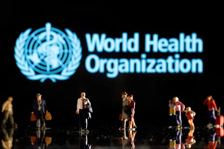 FILE PHOTO: Small figurines are seen in front of displayed World Health Organization logo in this illustration taken February 11, 2022. REUTERS/Dado Ruvic/Ilustration/File Photo , Reuters/REUTERS