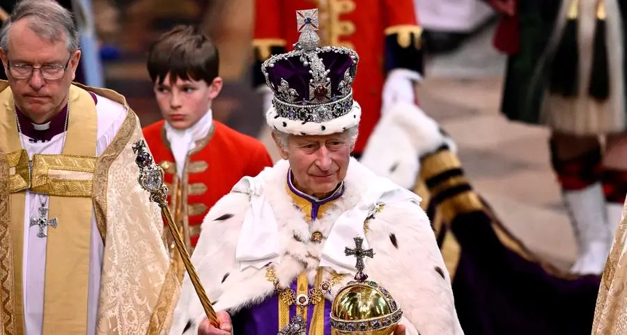 King Charles III crowned at London's Westminster Abbey