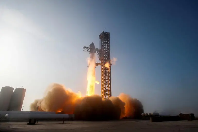 FILE PHOTO: SpaceX\\u2019s Starship lifts off from the company\\u2019s Boca Chica launchpad on an orbital test mission, in a photo retrieved from a destroyed remote camera on the launch pad, which was returned on May 22 to Reuters from SpaceX near Brownsville, Texas, U.S., April 20, 2023. REUTERS/Joe Skipper/File Photo , Reuters