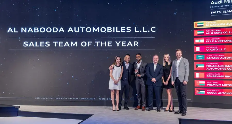 Audi, Al Nabooda Automobiles triumphs for yet another year of excellence at the Audi Middle East Dealer of the Year Awards 2023