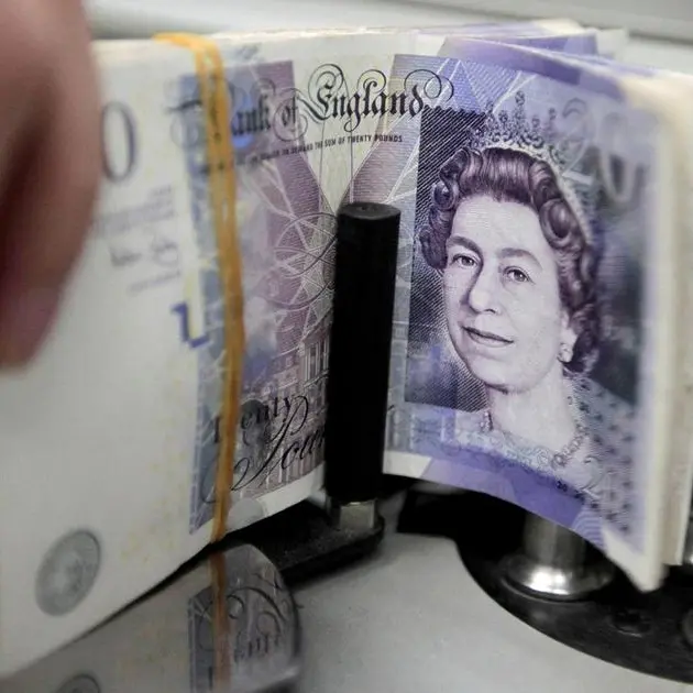 Sterling heads for first weekly gain in a month