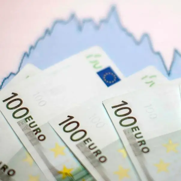 Euro profits from better euro zone data; U.S. market shut