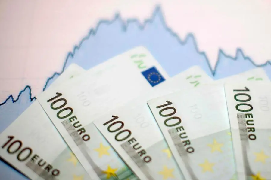 Euro banknotes are placed on a currency graph in this picture illustration taken in Zenica , Reuters Images/Dado Ruvic