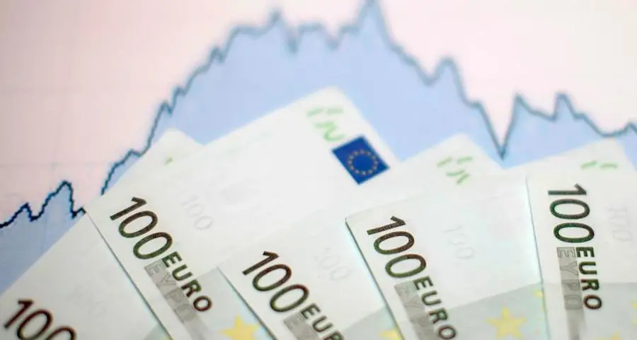 Euro zone bond yields just off highs at start of data-packed week