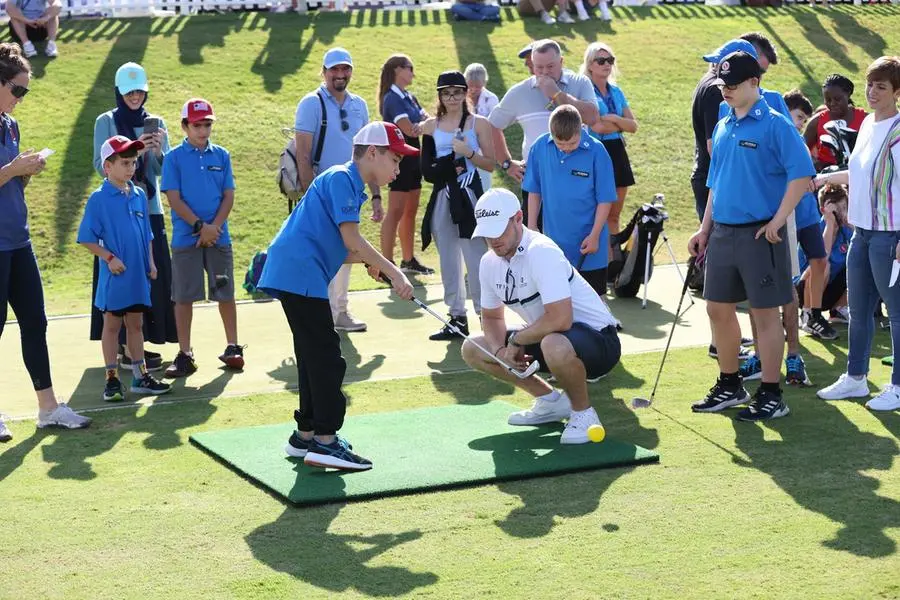 DUBAI, UNITED ARAB EMIRATES - NOVEMBER 17: Heroes of Hope during the DP World Tour Championship on the Earth Course at Jumeirah Golf Estates on November 17, 2023 in Dubai, United Arab Emirates. Image Courtesy: Luke Walker/Getty Images