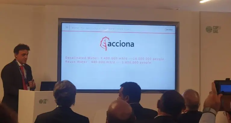 Acciona presents sustainable solutions for irrigation during COP28: desalination and reuse