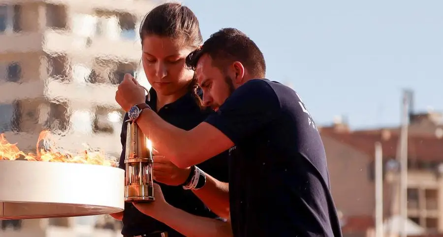 Paris Olympic flame begins relay across France