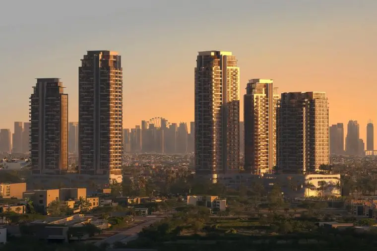 Progress of the eagerly anticipated The Orchard Place \\u2013 a luxury European-inspired residential community in the heart of Jumeirah Village Circle (JVC) is advancing impressively, with the construction of Tower C now underway. Image courtesy: JVC