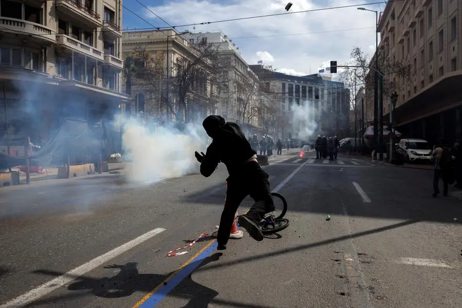 Greeks Protest Over Deadly Train Crash 8412