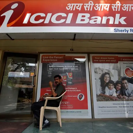 ICICI Bank powers best session for India's blue-chips in eight weeks