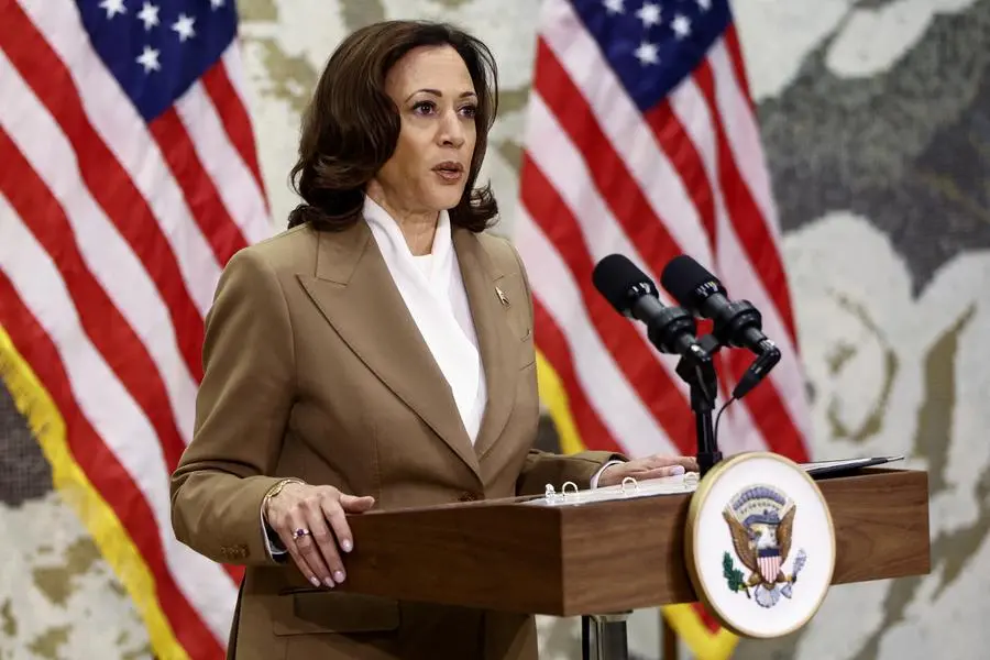 US VP Harris Calls For Restraint As Israel Strikes Southern Gaza