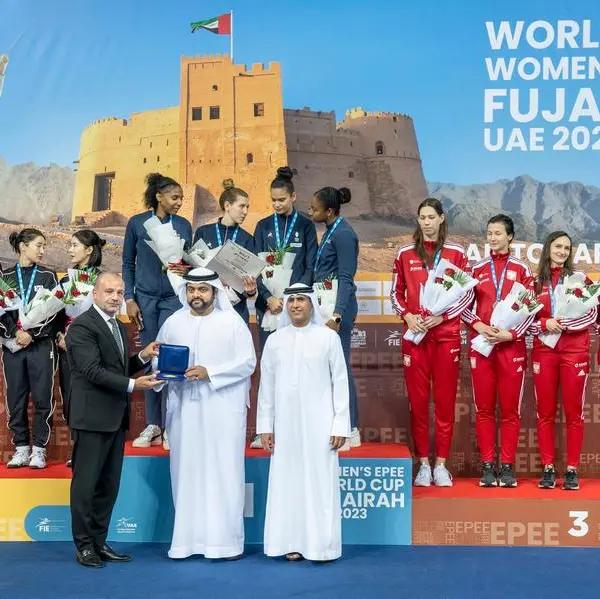 H.H. Sheikh Mohammed Al Sharqi attends World Cup Women's Epee final and honours winners