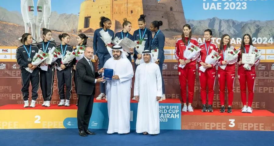 H.H. Sheikh Mohammed Al Sharqi attends World Cup Women's Epee final and honours winners